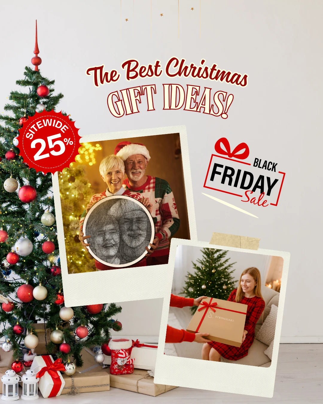 Black Friday 25% off on custom String Art — perfect Christmas gift