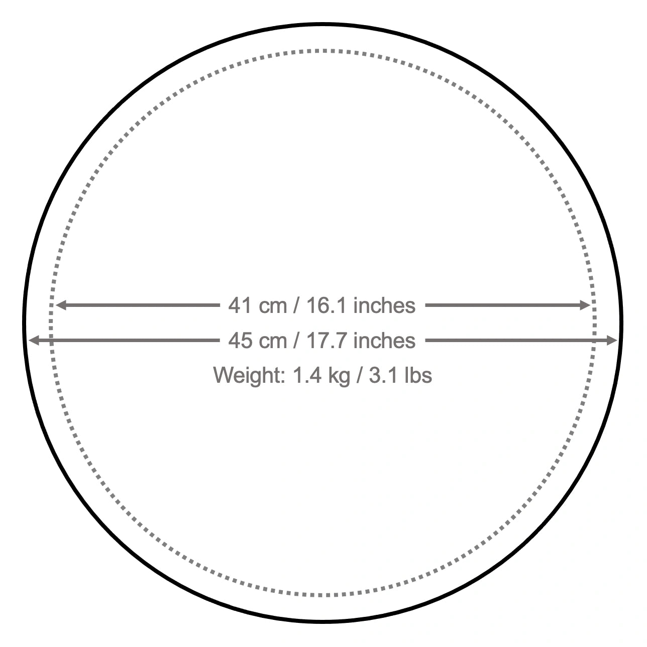 Dimensions and weight of the white board used in the Color Collection color string art