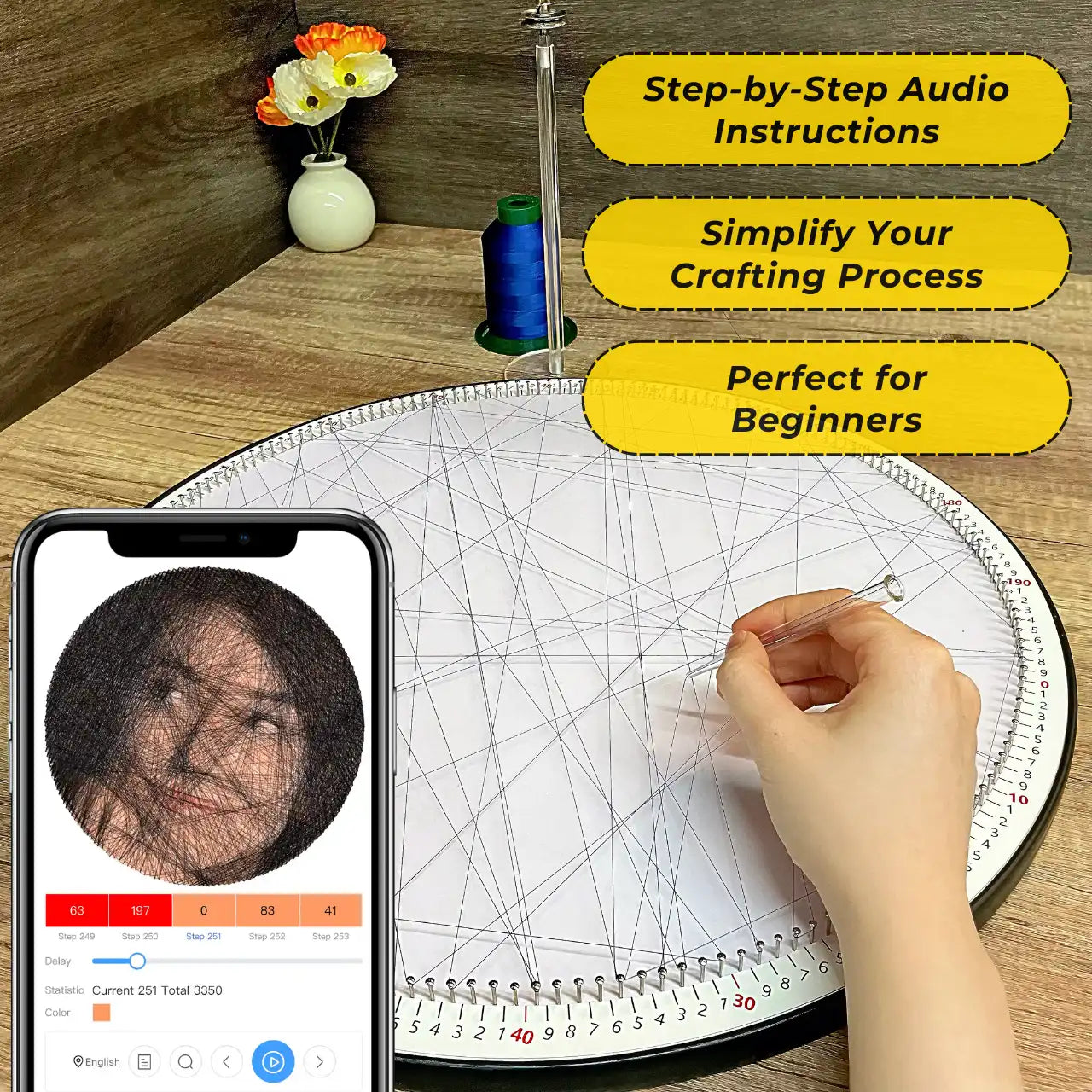 Custom Color String Art | Unique Gifts from Your Photos | Handmade ...