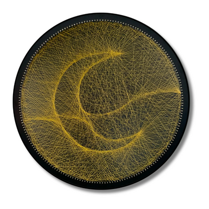 Moon Gold String Art Design | Celestial Home Decor | Custom Gift Idea ...