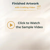 Exclusive Sample Video showing the crafting process of a custom Color String Art Finished Artwork.