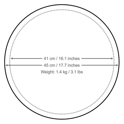 Dimensions and weight of the white board used in the Black Collection string art