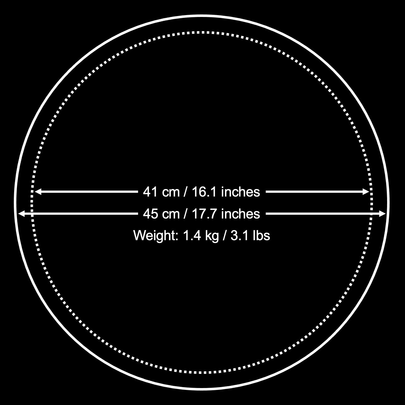 Dimensions and weight of the black board used in the Gold Collection string art