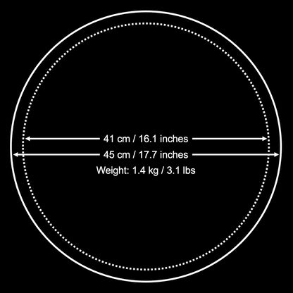 Dimensions and weight of the black board used in the Gold Collection string art