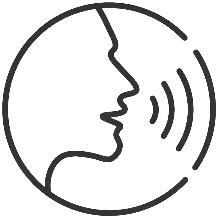 String Art Voice-Guided Assistant Icon