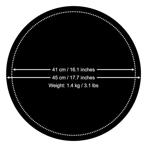 Dimensions and weight of the black board used in the White Collection string art